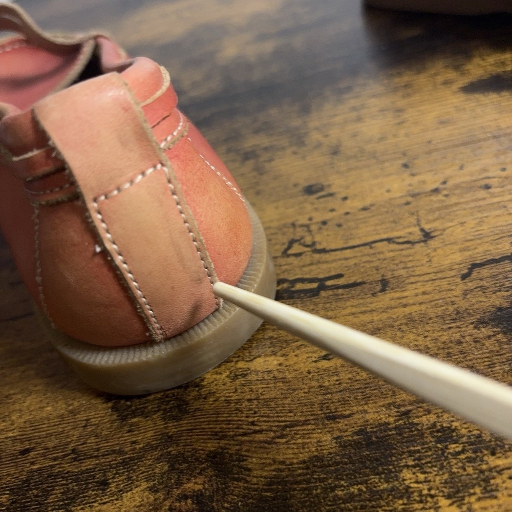 Bed Stu Penny Loafers Womens Sz 7 Coral Pink Leather Distressed Classic - Picture 11 of 13